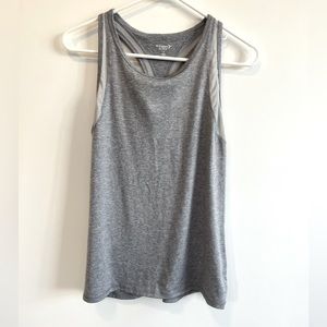 Gray Active Wear Racer Back Tank Size M